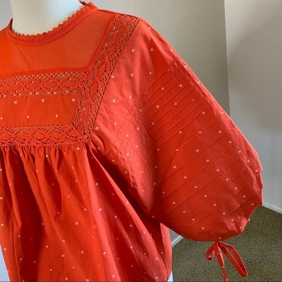 Ella Moss Lyra Puffed Pintucked Woven Blouse - Picture 5 of 15